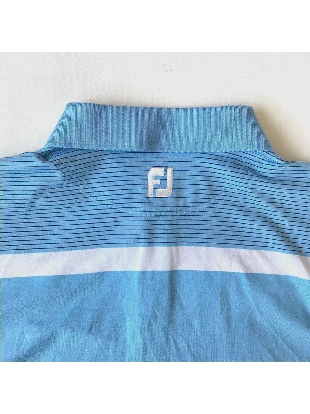 FootJoy FJ Performance Golf Polo Shirt Mens XL Blue Short Sleeve - Picture 4 of 8